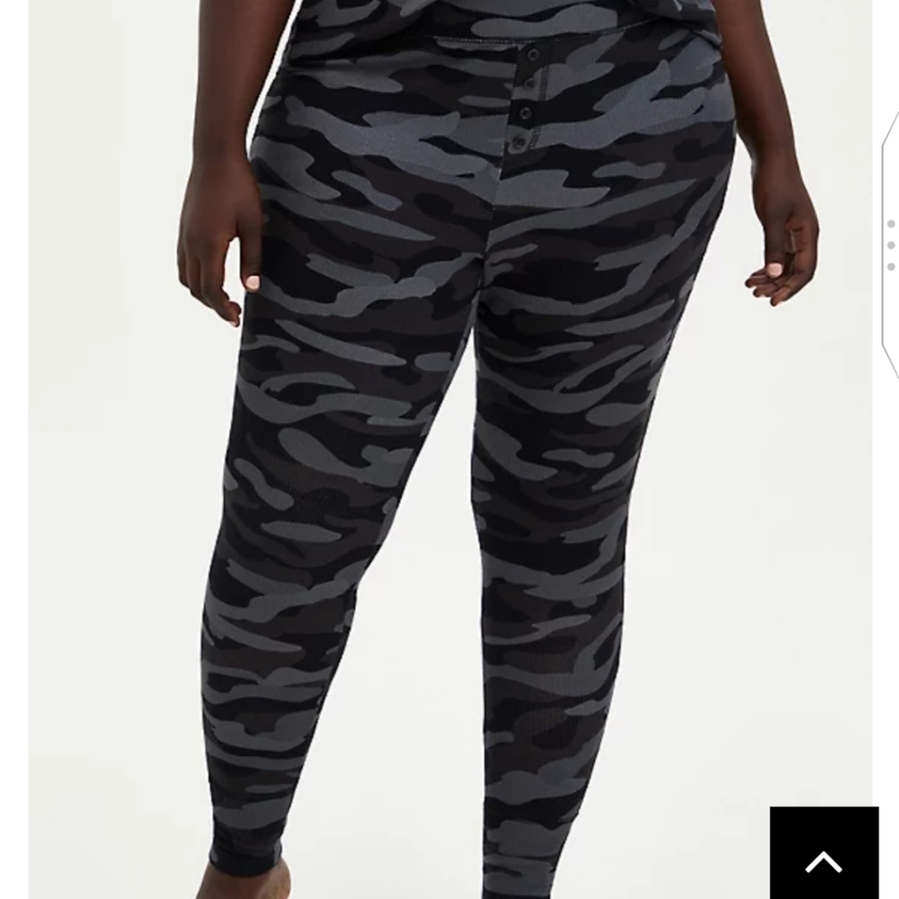 🆕 GREY CAMO SUPER SOFT RIB SLEEP LEGGING